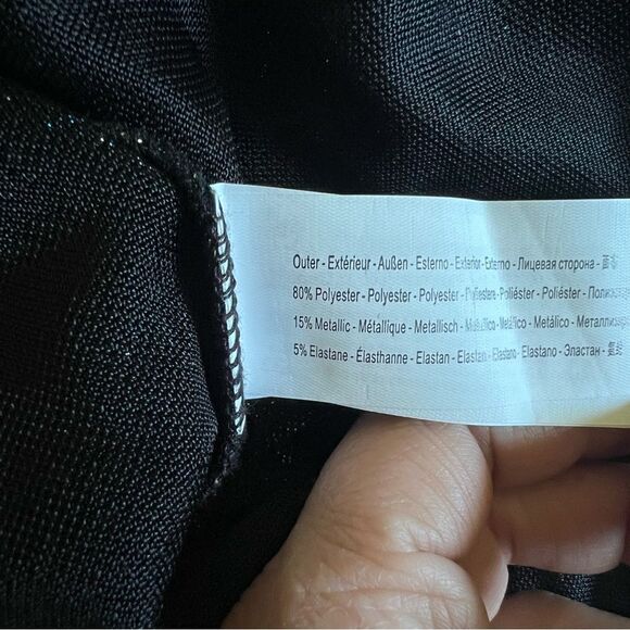 Traffic People NWT Glitter Striped Blouse Top - Picture 6 of 6